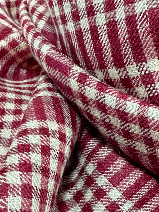 Kashmiri Classics Stole – Bordeaux Check