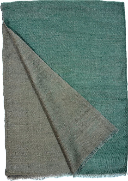 Kashmiri Double Face - Nude & Emerald