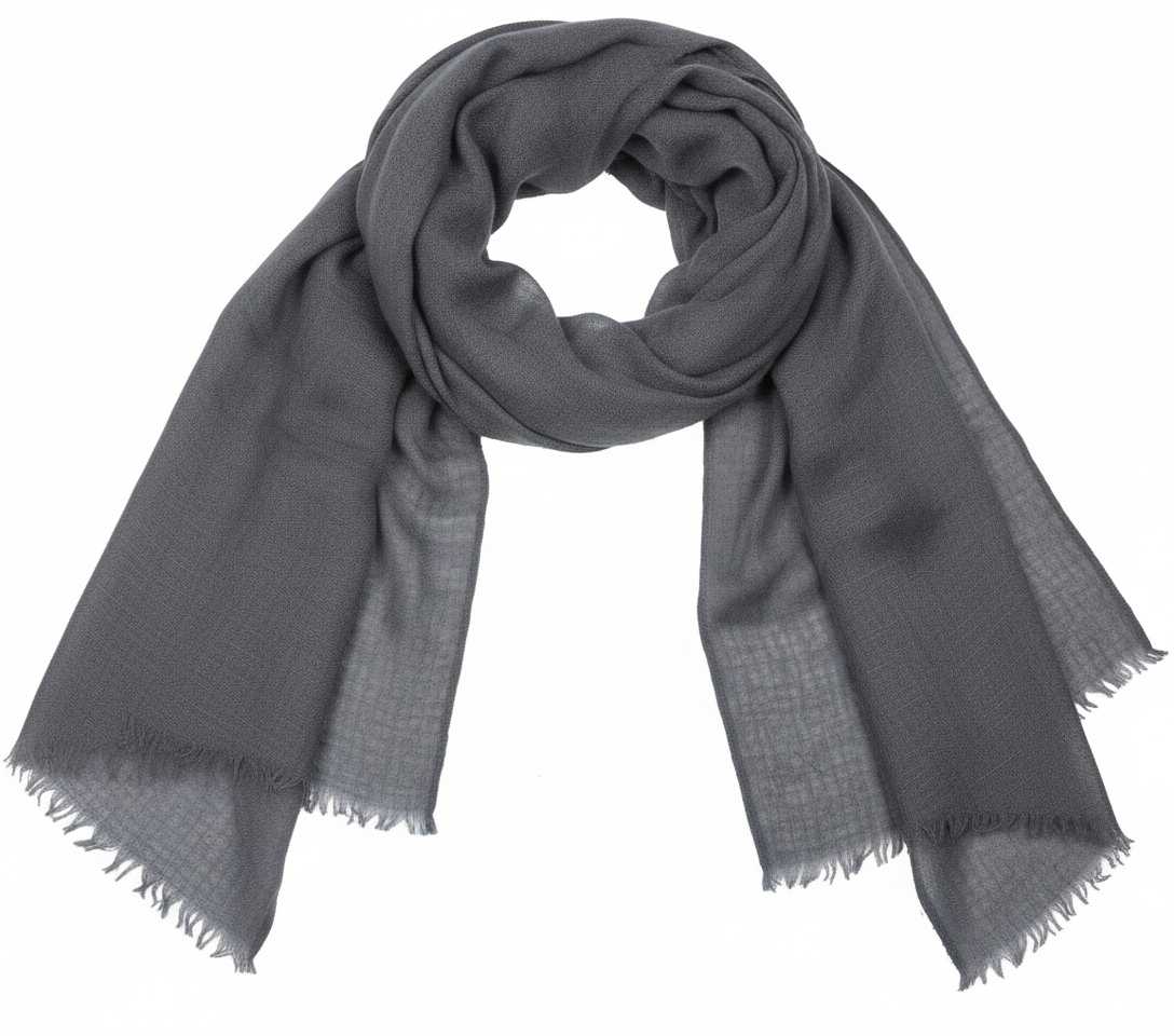 Laya Cashmere Scarf - Anthracite