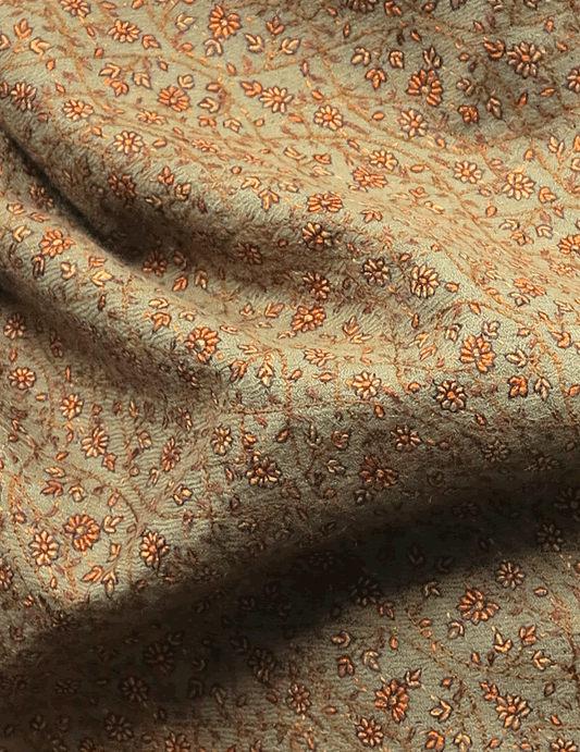 Hand-Embroidered Sozni Shawl