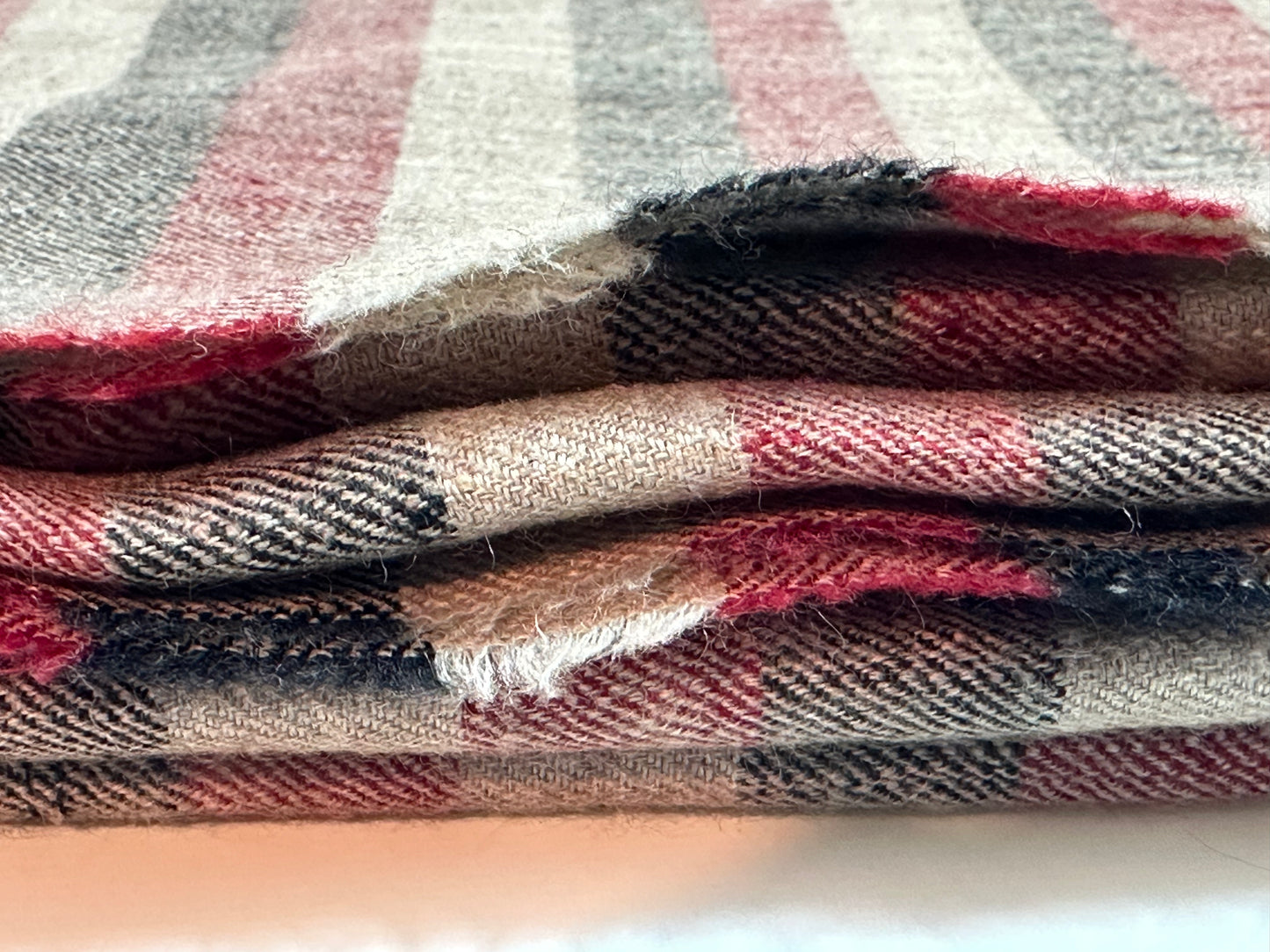 Kashmiri Classics Stole – Tricolor Stripes