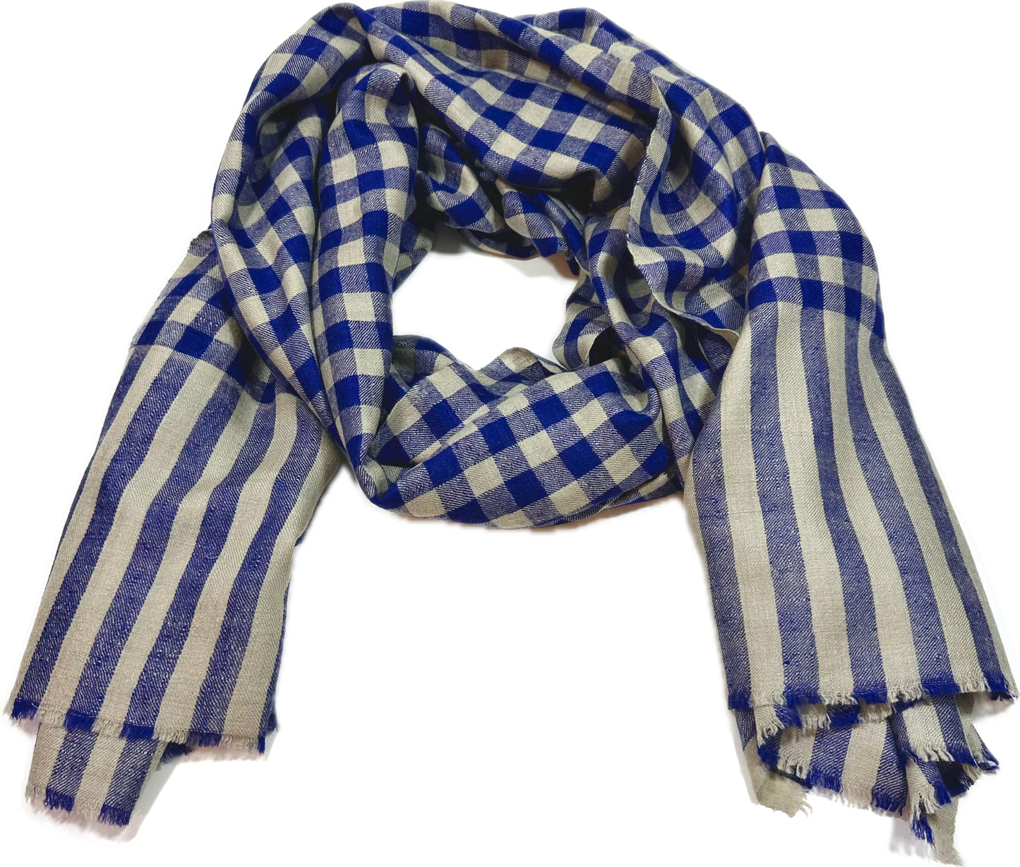 Kashmiri Classics Stole - Alpine Check