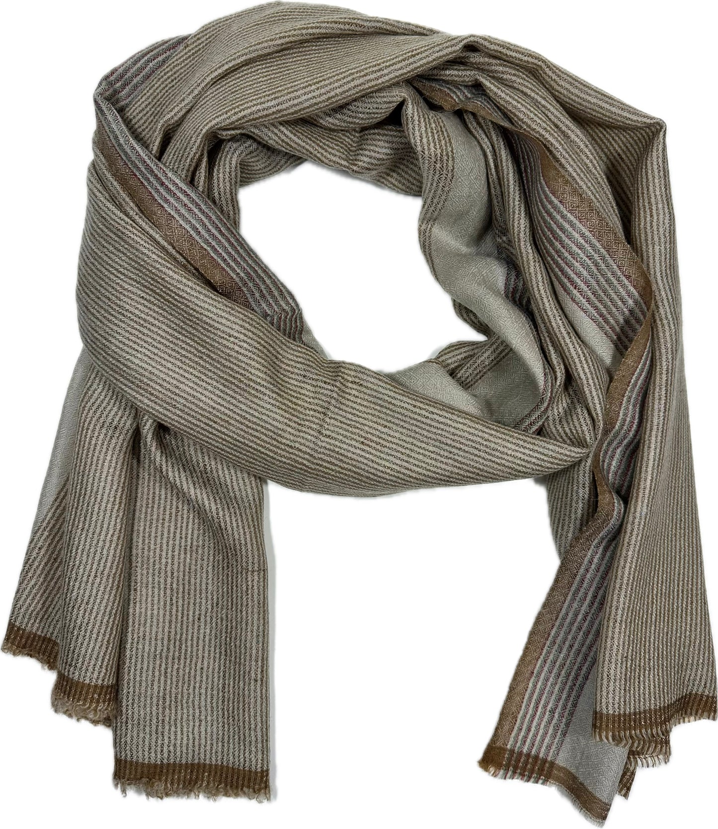 Kashmiri Classic Shawl - Sahara Lines