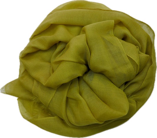 Châle en cachemire Tanu - Citron vert salé