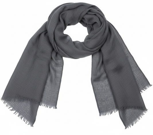 Laya Cashmere Scarf - Anthracite